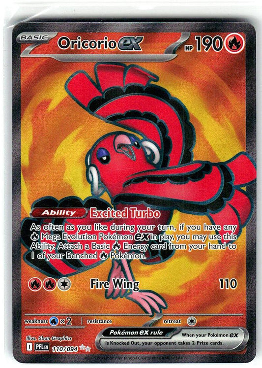 Oricorio ex 110/094 Double Rare Phantasmal Flames Pokemon Holo Near Mint