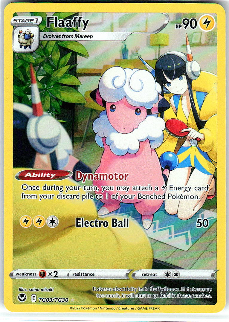 Flaaffy TG03/TG30 Holo Silver Tempest Trainer Gallery Pokemon NM