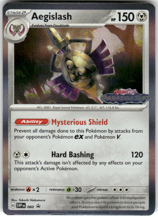 Aegislash (Prerelease) 060 Holo Promo Scarlet & Violet Promo Pokemon Near Mint