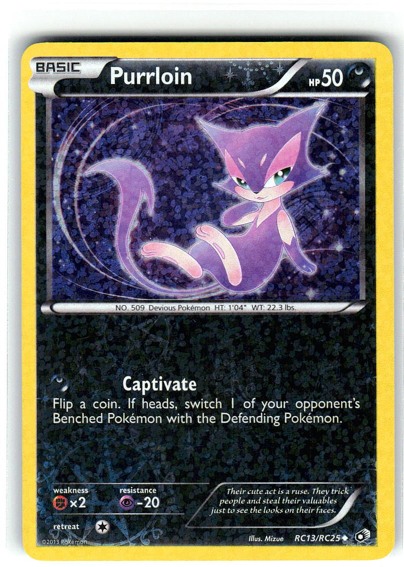 Purrloin RC13/RC25 Holo Legendary Treasures: Radiant Collection Pokemon LP