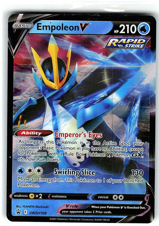 Empoleon V SWSH108 Holo Promo Sword & Shield Promo Pokemon Near Mint