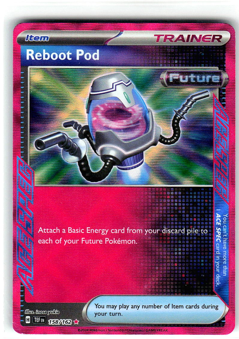 Reboot Pod 158/162 ACE SPEC Temporal Forces Pokemon Holo Near Mint
