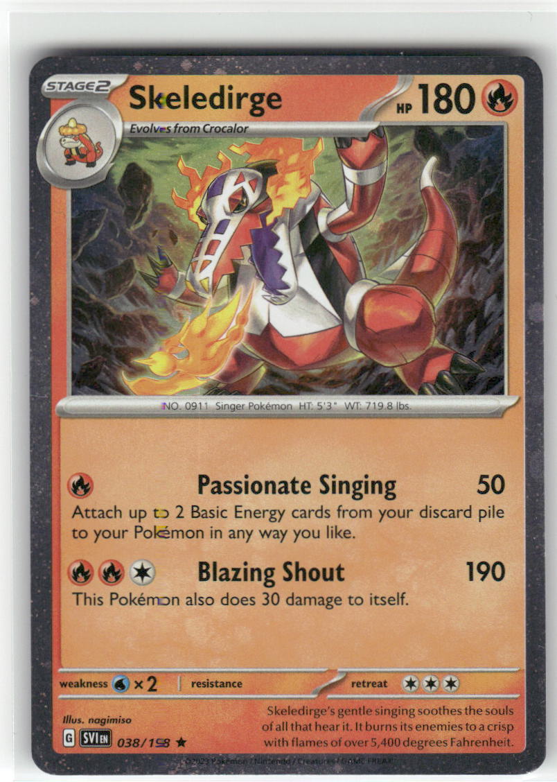 Skeledirge (Cosmos Holo) 038/198 Rare Miscellaneous Cards & Products Pokemon NM