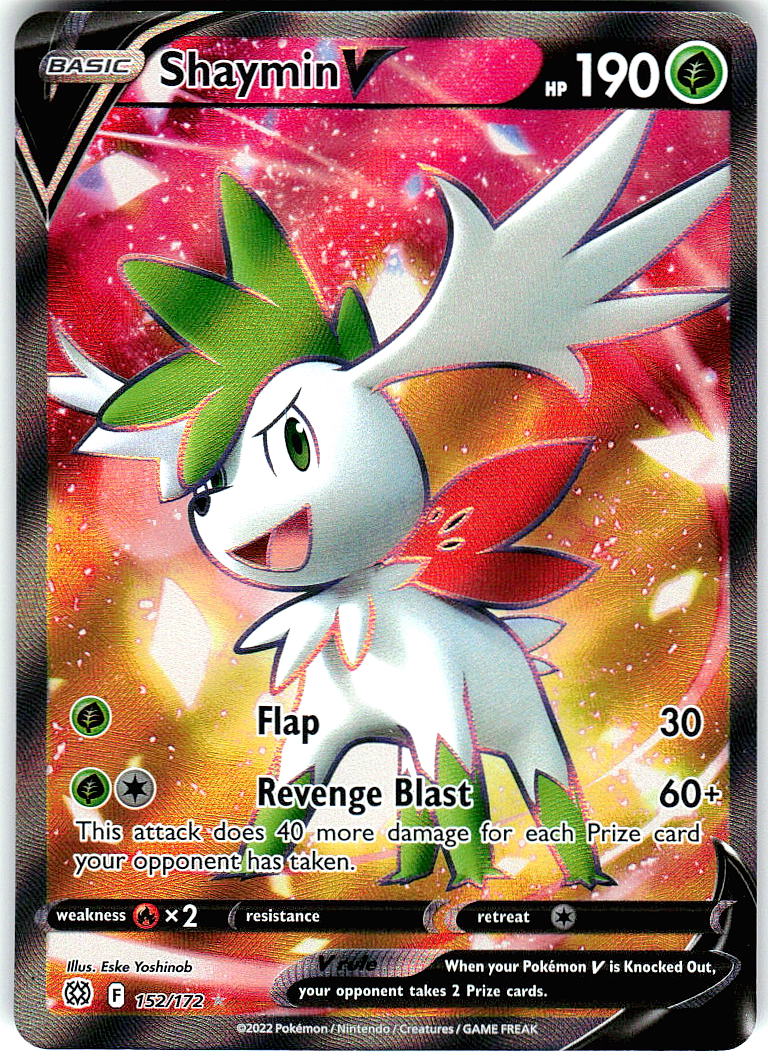 Shaymin V 152/172 Ultra Rare Brilliant Stars Pokemon Holo Near Mint